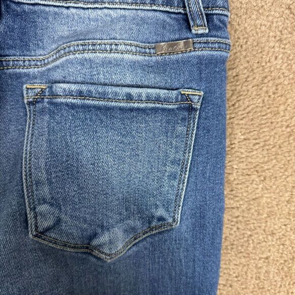 KanCan Renton Jeans Women Size 11/29 Blue High Rise Slim Straight Fit Distressed - Picture 12 of 15